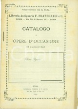 1897 ROMA Libreria Antiquaria