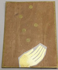 MIMMO PALADINO - SERIGRAFIA COLLAGE SU PANNELLI