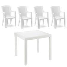 Tavolo da giardino con 4 sedie