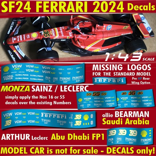 Ferrari 2024 decalcomanie - ferrari,