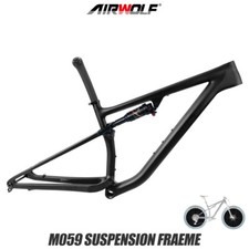 AIRWOLF Telaio MTB Sospensione Carbonio 29er Boost Ciclocross Mountain Bike 2,4 pollici