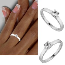 Anello con diamanti ct 0,25