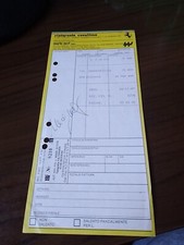 Ferrari MARANELLO , 1989 , ricevuta RISTORANTE CAVALLINO -FERRARI TESTAROSSA,F40