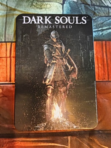 Placca metallica dark - dark, souls