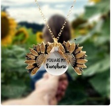 COLLANA GIRASOLE Con MESSAGGIO