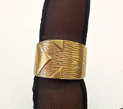 Bague métal doré - métal,