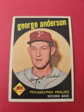 1959 Topps Baseball George "Sparky" Anderson. #338. Esordiente. Phillies.