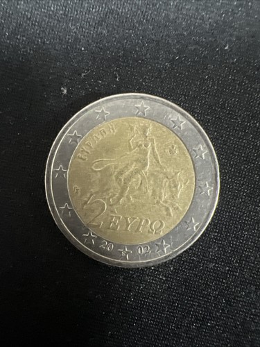 Moneta euro grecia 2002 con - ,