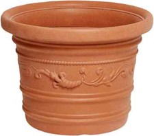 PLASTECNIC Vaso Fiori Fioriera in Plastica per Esterno Diametro 80 cm - Prestige