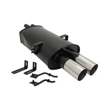 Scarico sportivo Novus per BMW E46 320 / 325 / 330 2x76 mm design RL con ABE