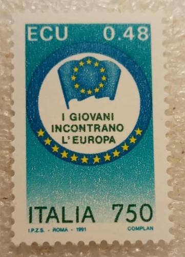 Francobollo italia ecu - francobollo, italia-ecu-i