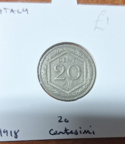 Regno italia moneta 20 - regno, d'italia