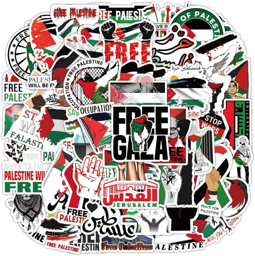 100 pezzi adesivi - adesivi, palestina