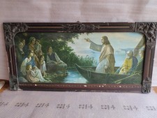 quadro immagini sacre gesu predica in barca 130x62