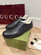 Sneakers Gucci uomo pelle nera
