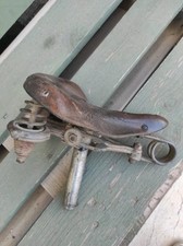 Sella Bici Bicicletta vintage tipo Brooks In cuoio corsa epoca antica Eroica