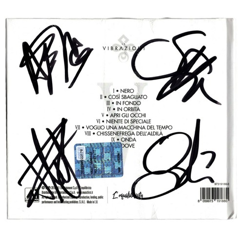Vibrazioni signed album v - album,