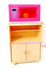BARBIE KITCHEN FURNITURE 1985 mattel mobile cucina + microonde