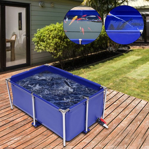 Tela cuboide blu - laghetto, per