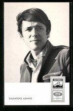 Cartolina Ritratto del cantante Salvatore Adamo 