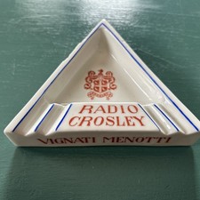 Posacenere Pubblicitario Radio Crosley Vignati Menotti Lavano-Milano Anni 40