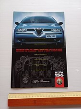 Alfa Romeo 156 modelli 1999 cartella colori esterni interni depliant originale