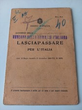 REGIO ESERCITO LASCIAPASSARE/