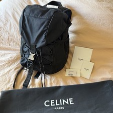 Zaino CELINE 2025 Hedi Slimane Trekking Medium Nero $1950 Esaurito