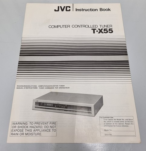 Jvc x55 computer controlled - t-x55,
