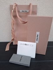 ? Miu Miu 18x9x9cm, Empty Box & Original Paper Bag – Creamy Pink, Very Good