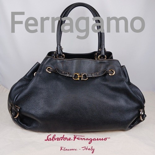 Borsa gancini ferragamo - gancini, in