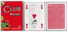 Mazzo Carte da Gioco Club Poker Rosso Modiano