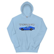 Felpa con cappuccio unisex blu