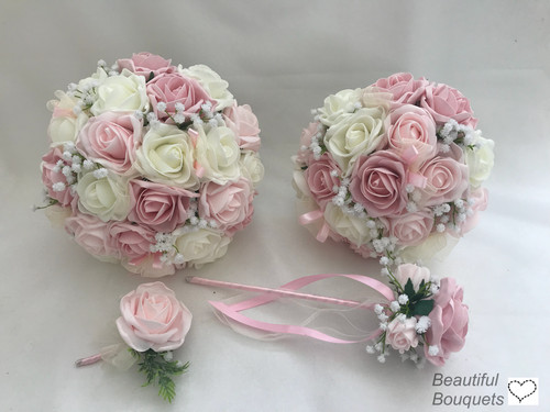 Fiori sposa avorio rosa - da,