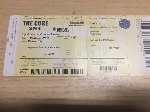 Num biglietto concerto - num., "the