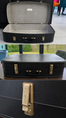Medium vintage valigia - vintage., nera