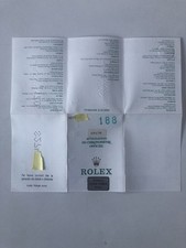 Rolex Certificato Garanzia 69178 Datejust Lady Seriale S Anno 1995