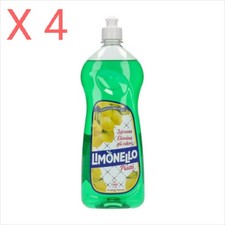 STOCK 4 PEZZI - LIMONELLO DETERSIVO LAVA PIATTI E STOVIGLIE LIMONE 1 LT - 4 litr