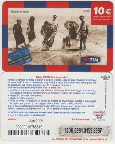 Ricarica tim europa card show - ricarica,