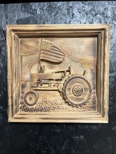 Rustic Farm Tractor & American