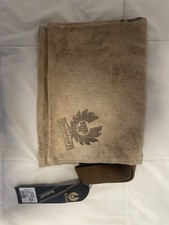 Borsa messenger Belstaff in canapa lavata e pelle - piccola
