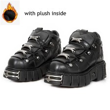 Sneaker uomo stile punk 6 cm