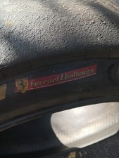 Gomma Ferrari challenger 458 usata in pista Mugello slick Pirelli 305/690 R19