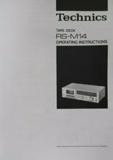 Technics - RS-M14 Istruzioni