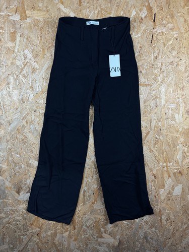 Pantalone zara nero gamba - pantalone,