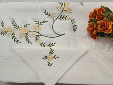 Tovaglia puro lino ricamo