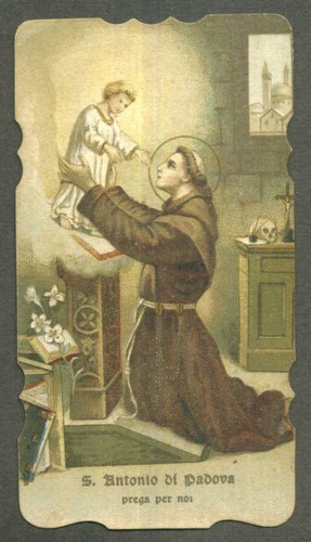 Santino holy card antonio - holy, s.