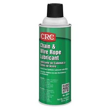 Lubrificante per catene e fune metalliche Crc, da 25 a 350 gradi F, H2 senza contatto alimentare, 10 oz