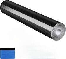 Pellicola Adesiva per Auto 5D, 200x50cm in Fibra di Carbonio nero car + spatola