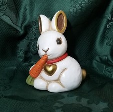 THUN ® 2000 CONIGLIO BILLY MEDIO CON CAROTA E CUORE 17 Cm. F539A83 CON DIFETTI